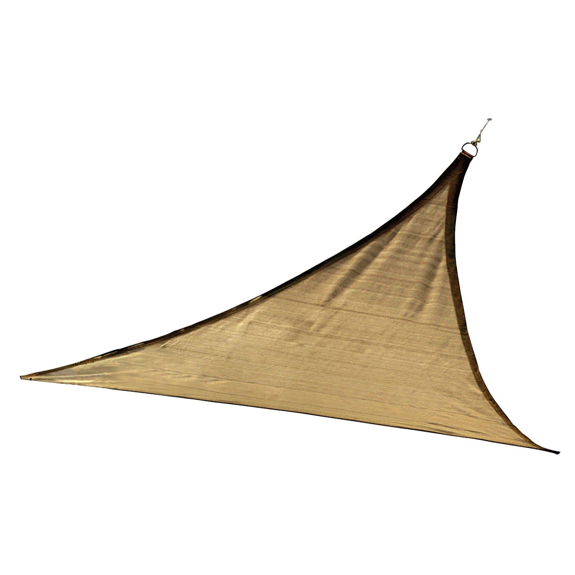 ShelterLogic Triangle Sun Shade Sail, Sand