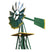 8ft Green Metal Windmill Yard Garden Decoration Weather/ Rust Resistant Wind Mill