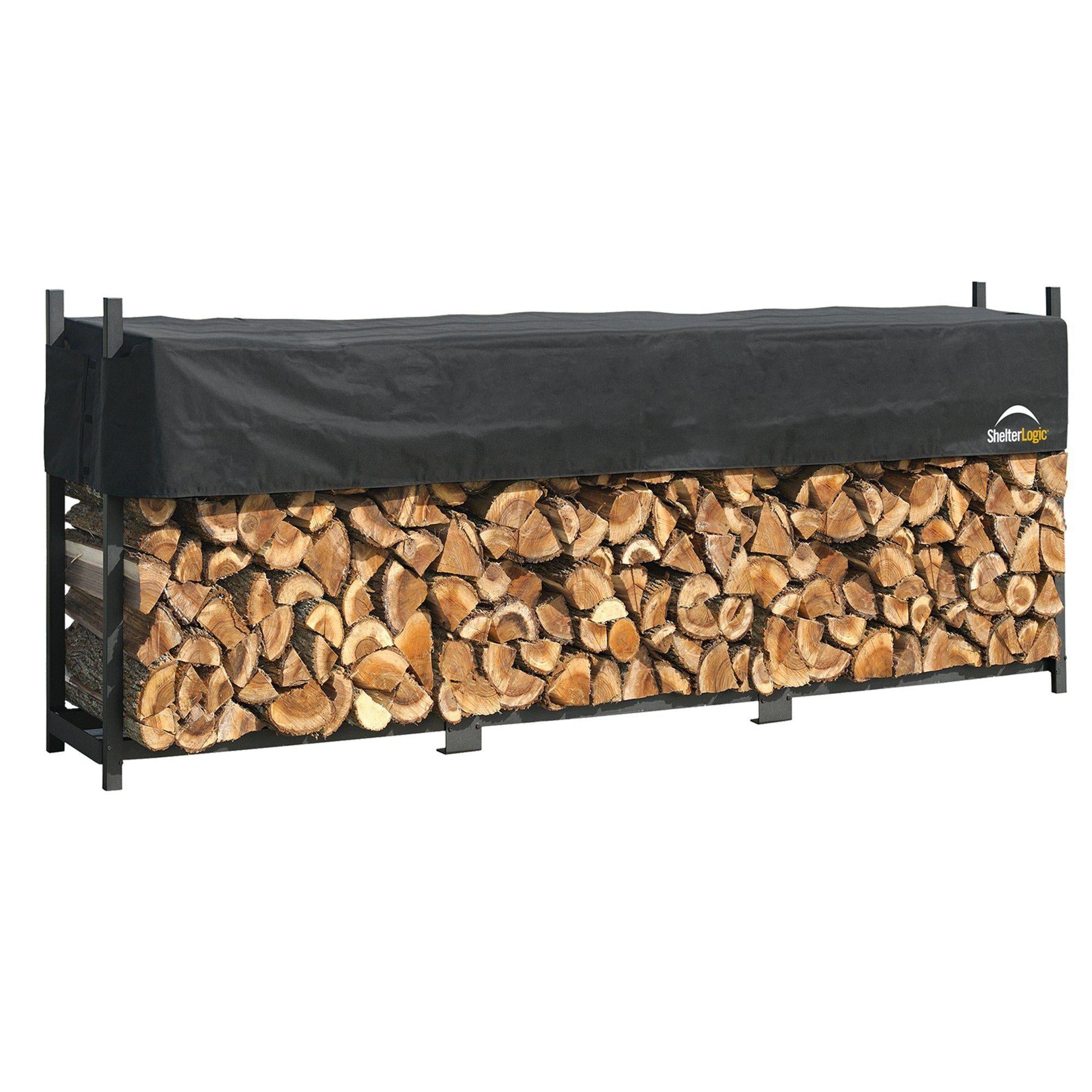 ShelterLogic Ultra Duty Firewood Rack with Cover, 12 ft.