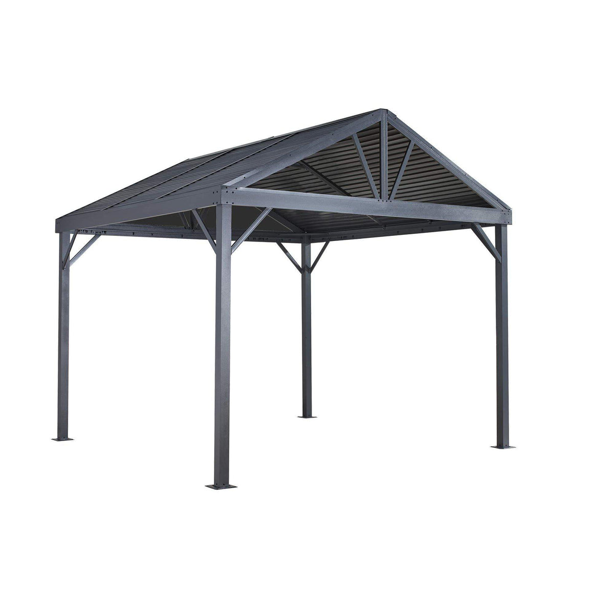 Sanibel ISun Shelter 8'x8 'Galvanized Steel roof, Nylon Screen