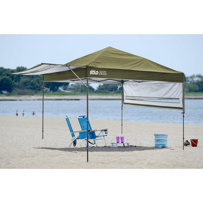 Quik Shade Solo Steel 170 10 x 17 ft. Straight Leg Canopy, Olive