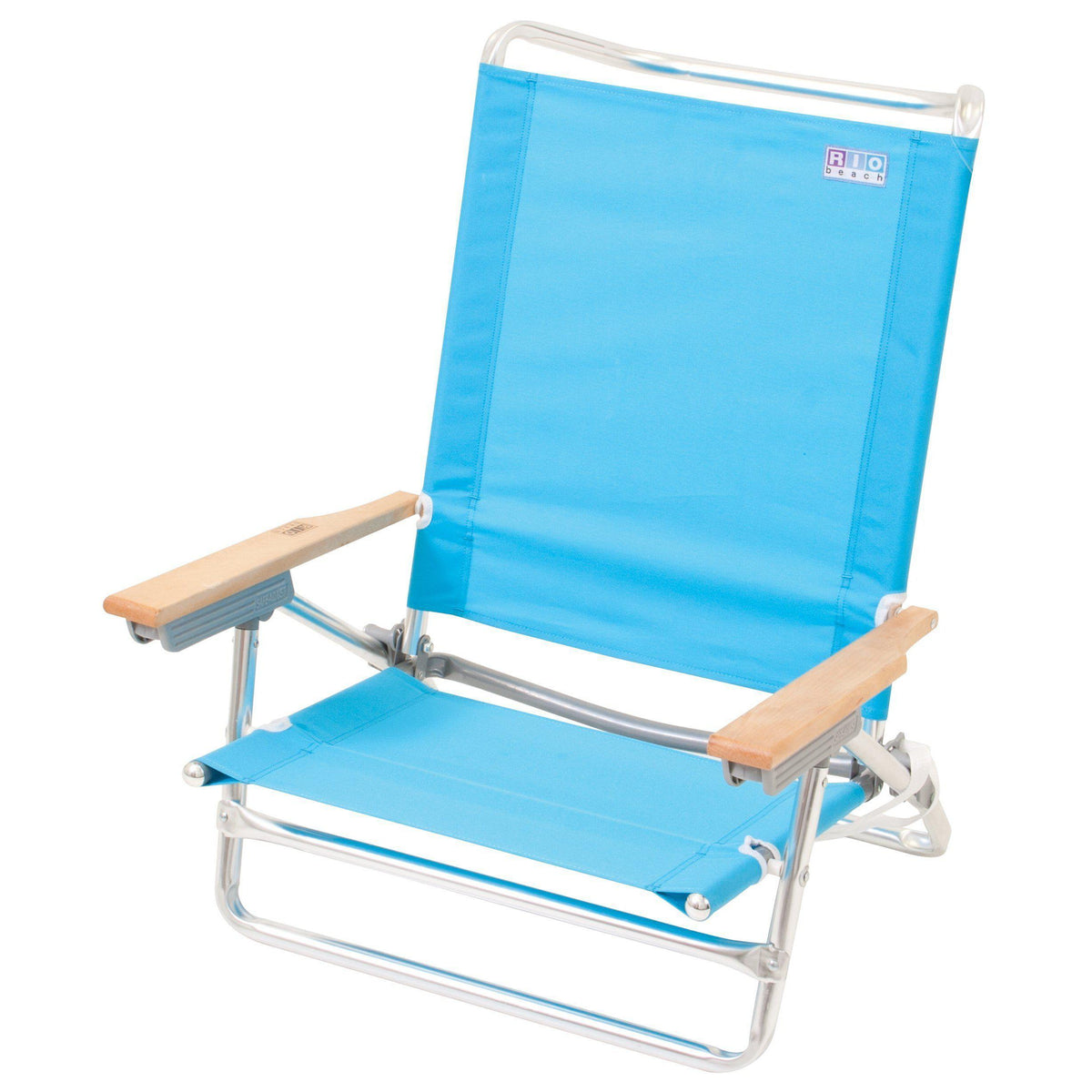 Rio Beach Classic 5 Position Lay Flat Folding Beach Chair