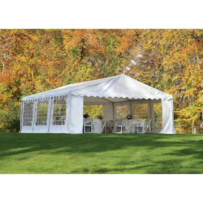 ShelterLogic Enclosure Kit with Windows, White, 20 x 20 ft. (Party Tent Cover and Frame Sold Separately)