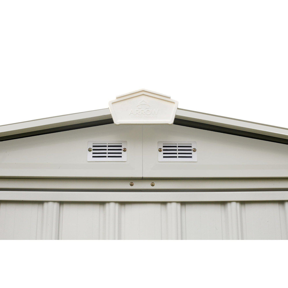 Arrow EZEE Shed Low Gable Steel Storage Shed, Cream, 6 x 5 ft.