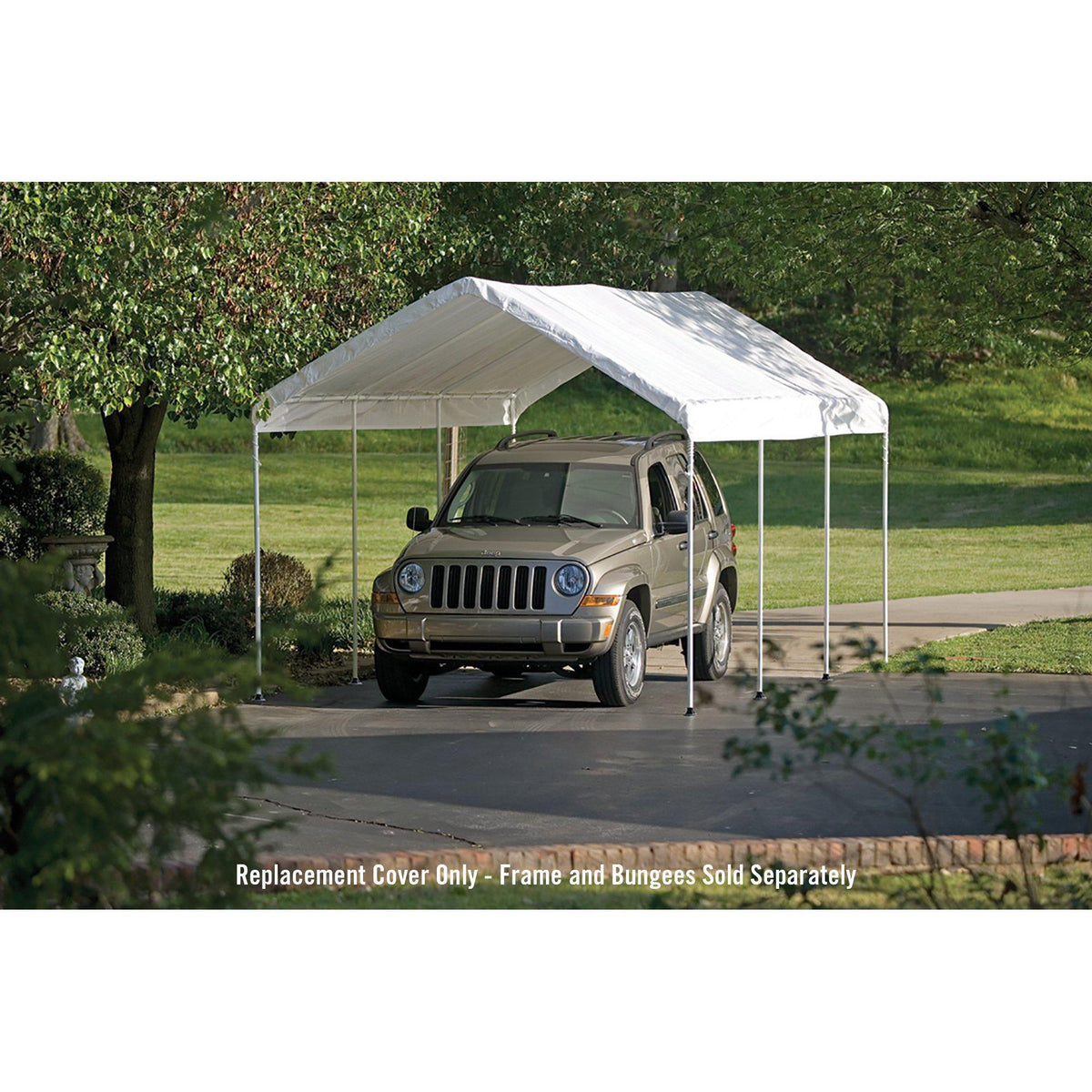 ShelterLogic MaxAP Canopy Replacement Cover, White, 10 x 20 ft.