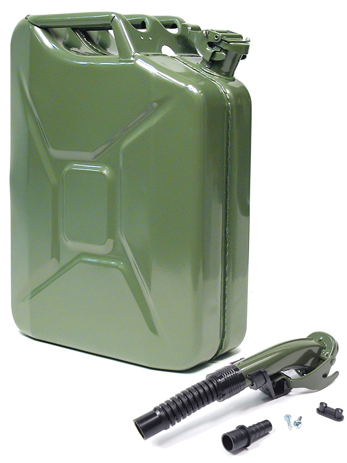 5 Gal Gas Storage Tank can Emergency Backup Gas Caddy Green color