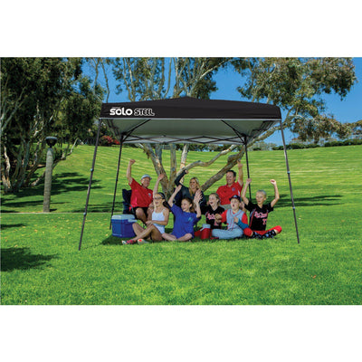 Quik Shade Solo Steel 11 x 11 ft. Slant Leg Canopy, Black