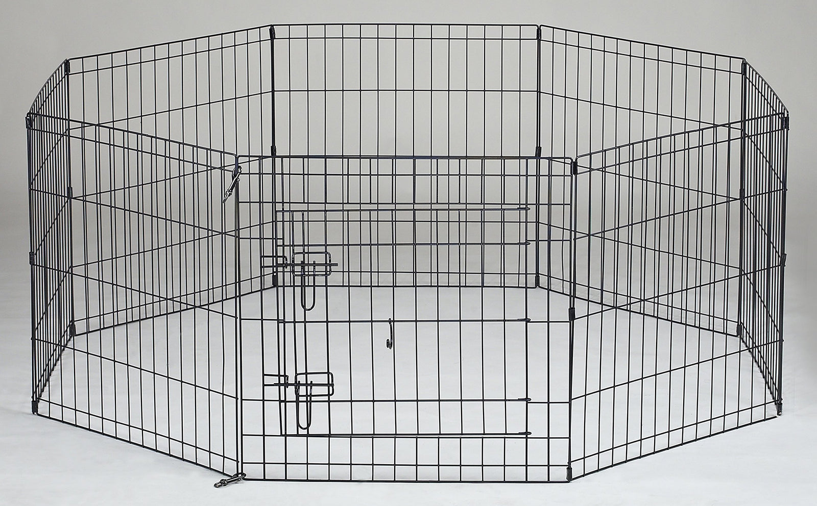 24" Tall Dog Playpen Crate Fence Pet Play Pen Exercise Cage -8 Panel x 24"