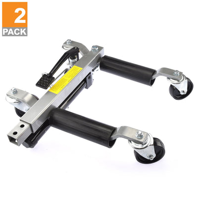 Stark USA 4-Piece Hydraulic Car Dollies – 12 Wheel Lift Positioning Jack Set
