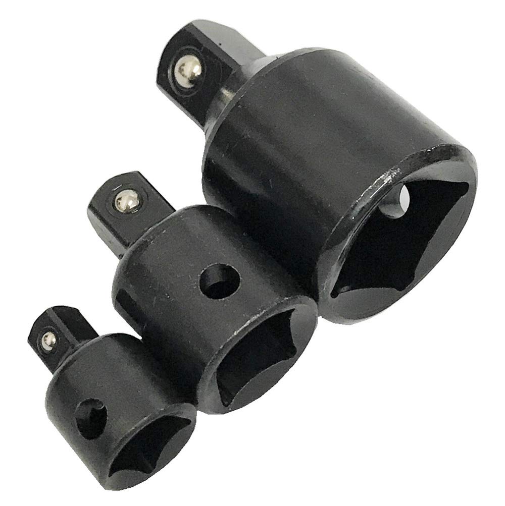 3 PC Large Air Impact Adapter Reducers 3/8" + 1/2" + 3/4" 30203