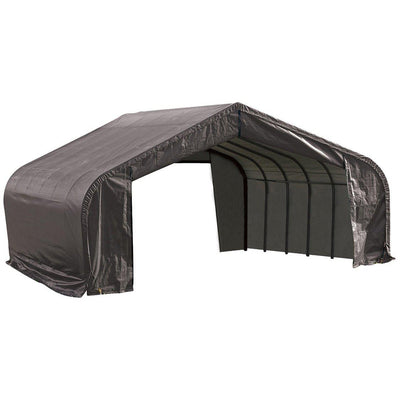 ShelterLogic 82043 Grey 22'x20'x12' Peak Style Shelter