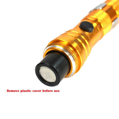 Telescope LED Flashlight, Magnetic Pickup Flex Head, Flexible Head Flashlight
