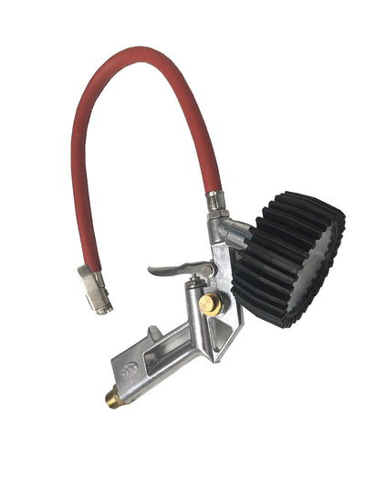 Tire Inflator with Gauge 16" Rubber Hose with Clip on Connector 0-175 P.S.I.