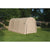 ShelterLogic 10' x 15' x 8' All-Steel Metal Frame Round Style Roof Instant Garage and AutoShelter with Waterproof and UV-Treated Ripstop Cover