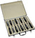 CRV Solid-Forged Steel Blade Chisel 9 pc Set Aluminum Case