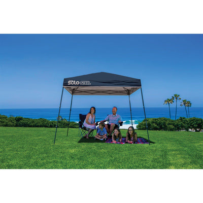 Quik Shade Solo Steel 9 x 9 ft. Slant Leg Canopy, Midnight Blue