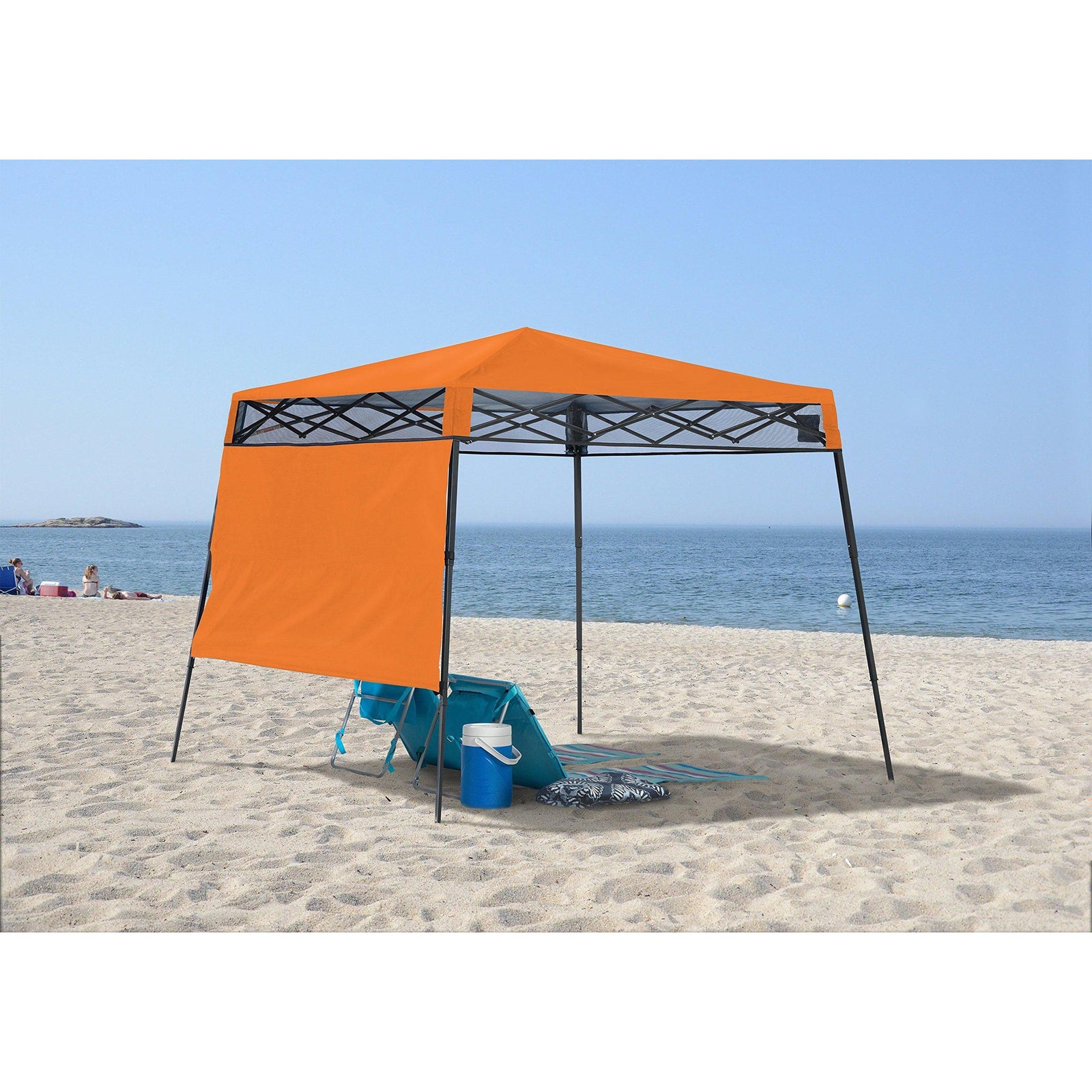 Quik Shade 7' x 7' Go Hybrid Pop-Up Compact and Lightweight Slant Leg Backpack Canopy