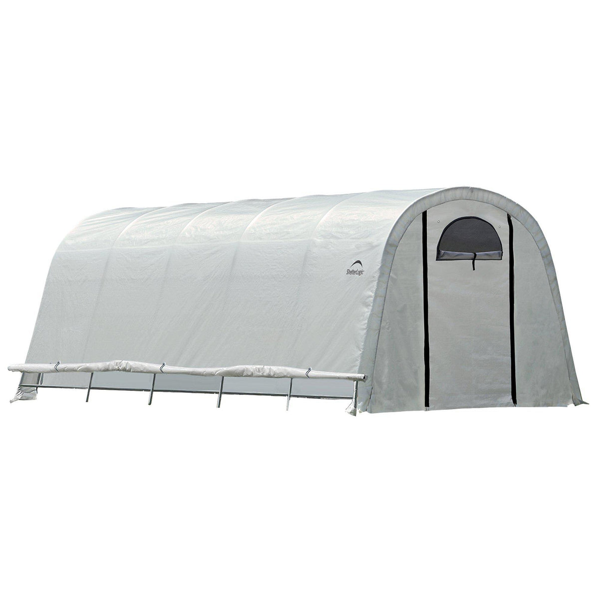 ShelterLogic GrowIT Heavy Duty Walk-Thru Round Greenhouse, 12 x 20 x 8 ft.