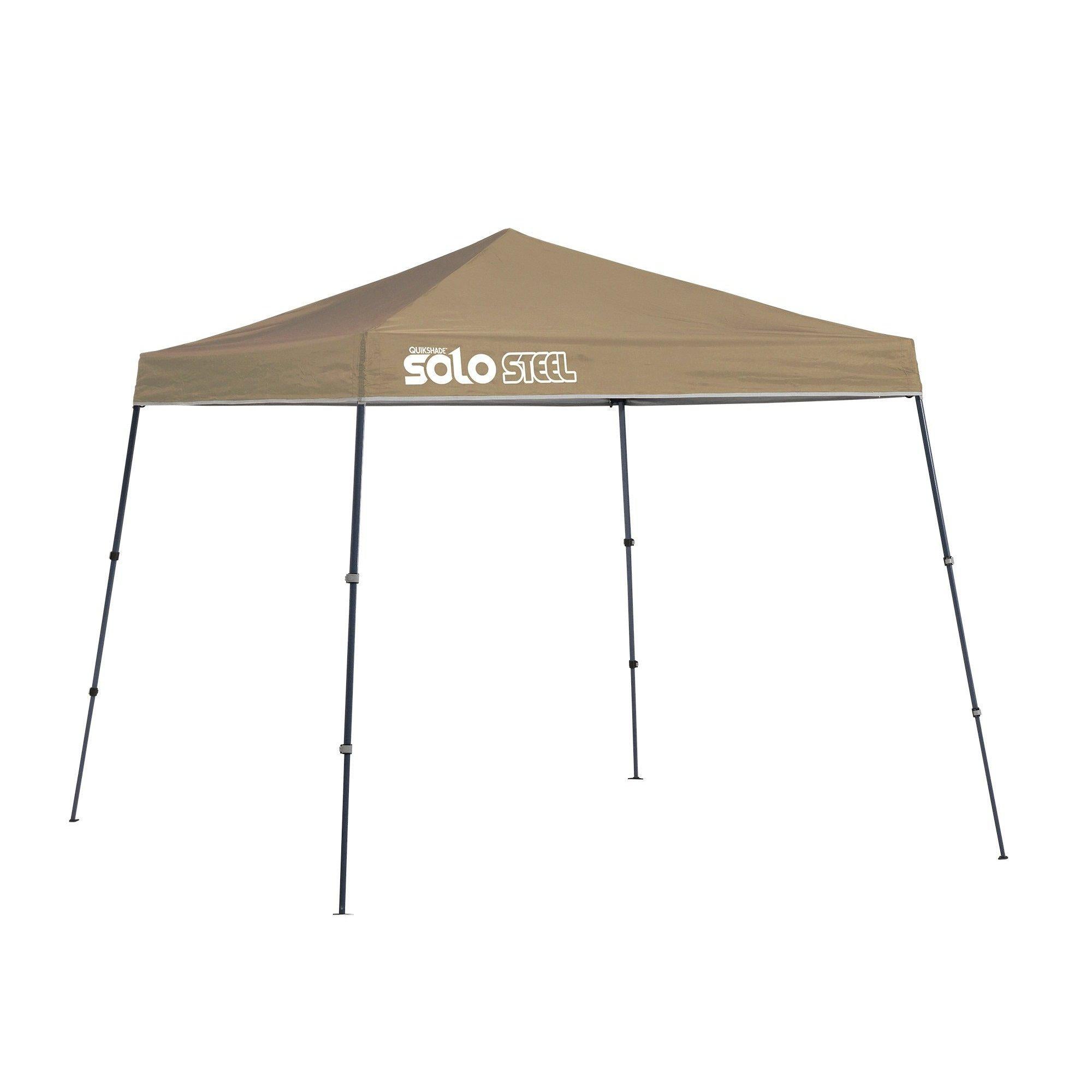 Quik Shade Solo Steel 9 x 9 ft. Slant Leg Canopy, Khaki