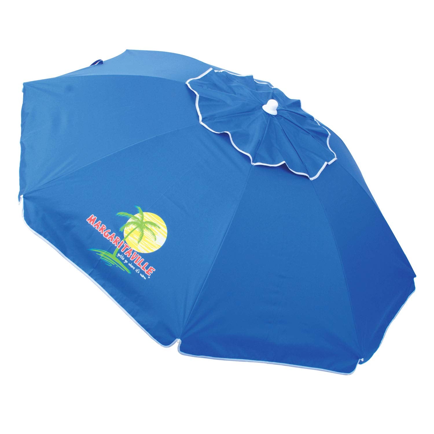 Margaritaville WUB76MV-179-1 6.5 ft UPF 50 Plus Sun Protection Tilt Umbrella- Anchor
