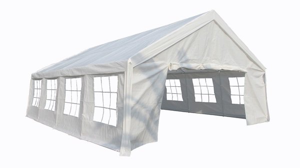 Heavy Duty Commercial 16 x 26 Ft White Tent Canopy with Shelter for Partys, Weddings, Fairs, Car