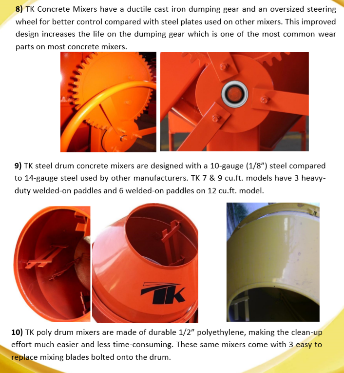 geared up mortar 7 cu ft.0 Towable Steel Drum Concrete Cement Mortar Plaster Mixer W/ H