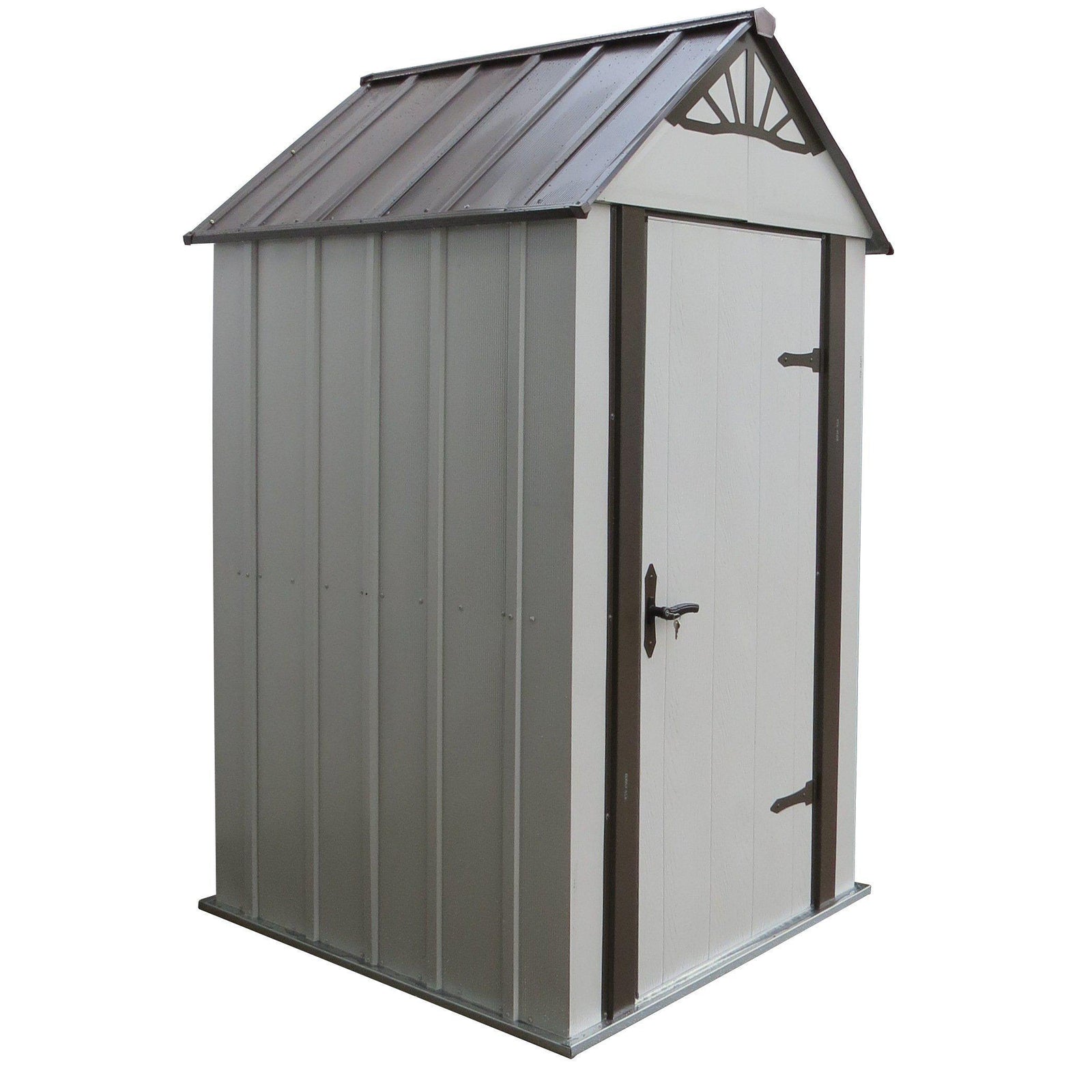 Arrow Designer Metro Shed, Java/Sand, 4 x 4 ft.