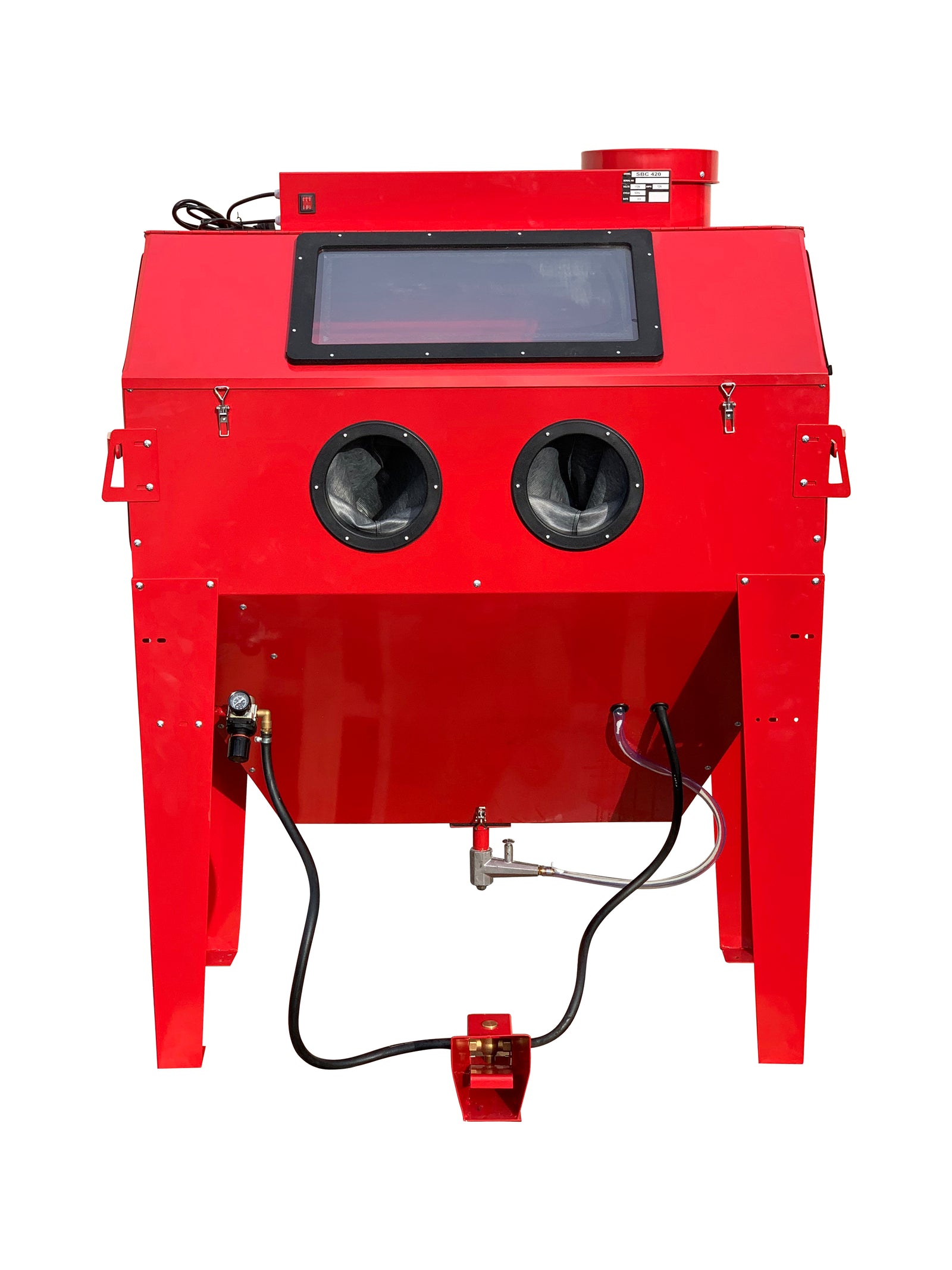 Industrial Sandblaster Heavy Duty Cabinet #420 With free Blast Cabinet Reclaimer Kit 24" x 48"