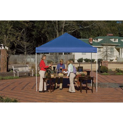 ShelterLogic Pop-Up Canopy - 10ft. x 10ft., Open Top, Straight Leg, Blue, Model# 22559