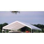 15 ft. x 24 ft. x 12 ft. Grey Steel and Polyethylene Garage Without Floor