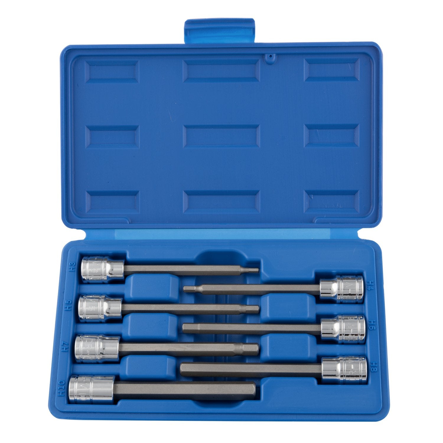 3/8-Inch Extra Long Metric Hex Bit Socket Set | 7-Piece Set
