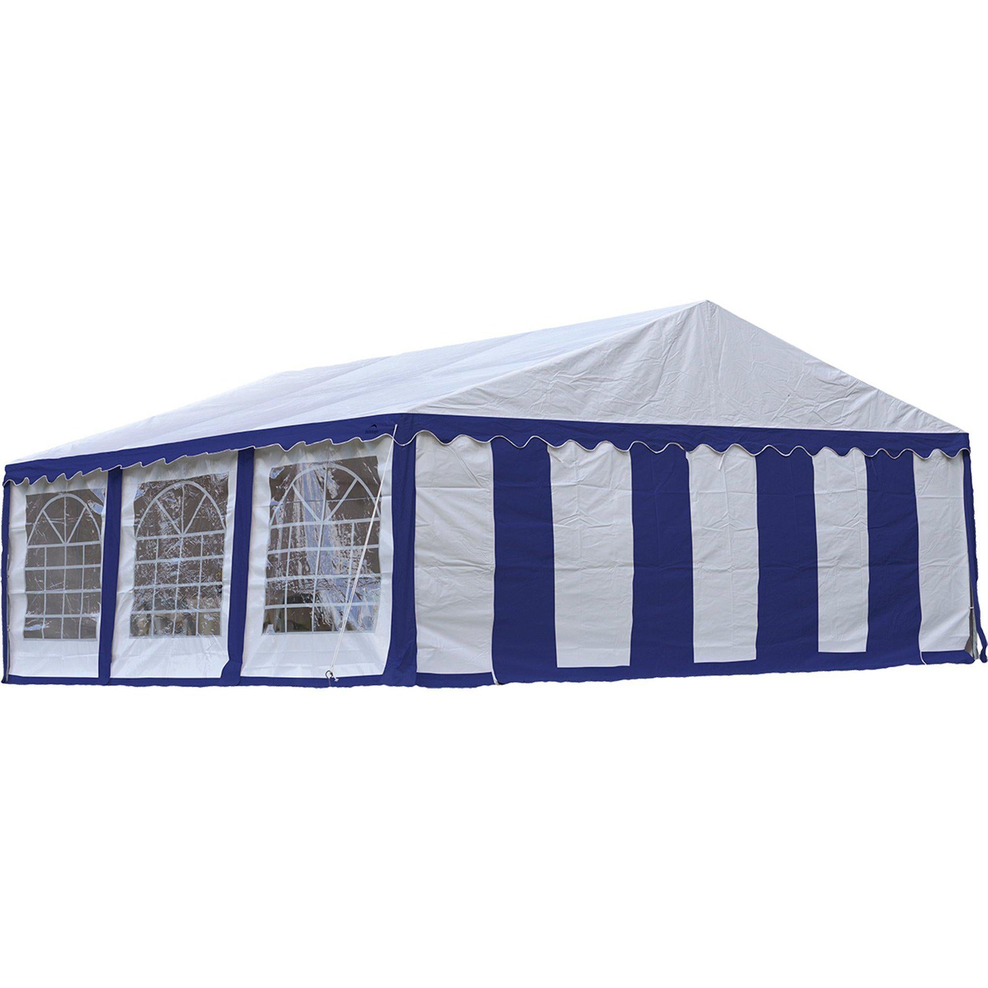 enclosure tent ShelterLogic 20' x 20' Blue/White Party Tent & Enclosure Kit with Windows
