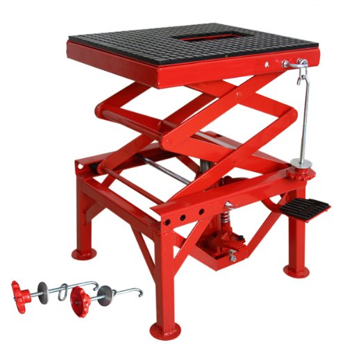 300-Pound Center Motorcycle Stand Scissor Jack Lift