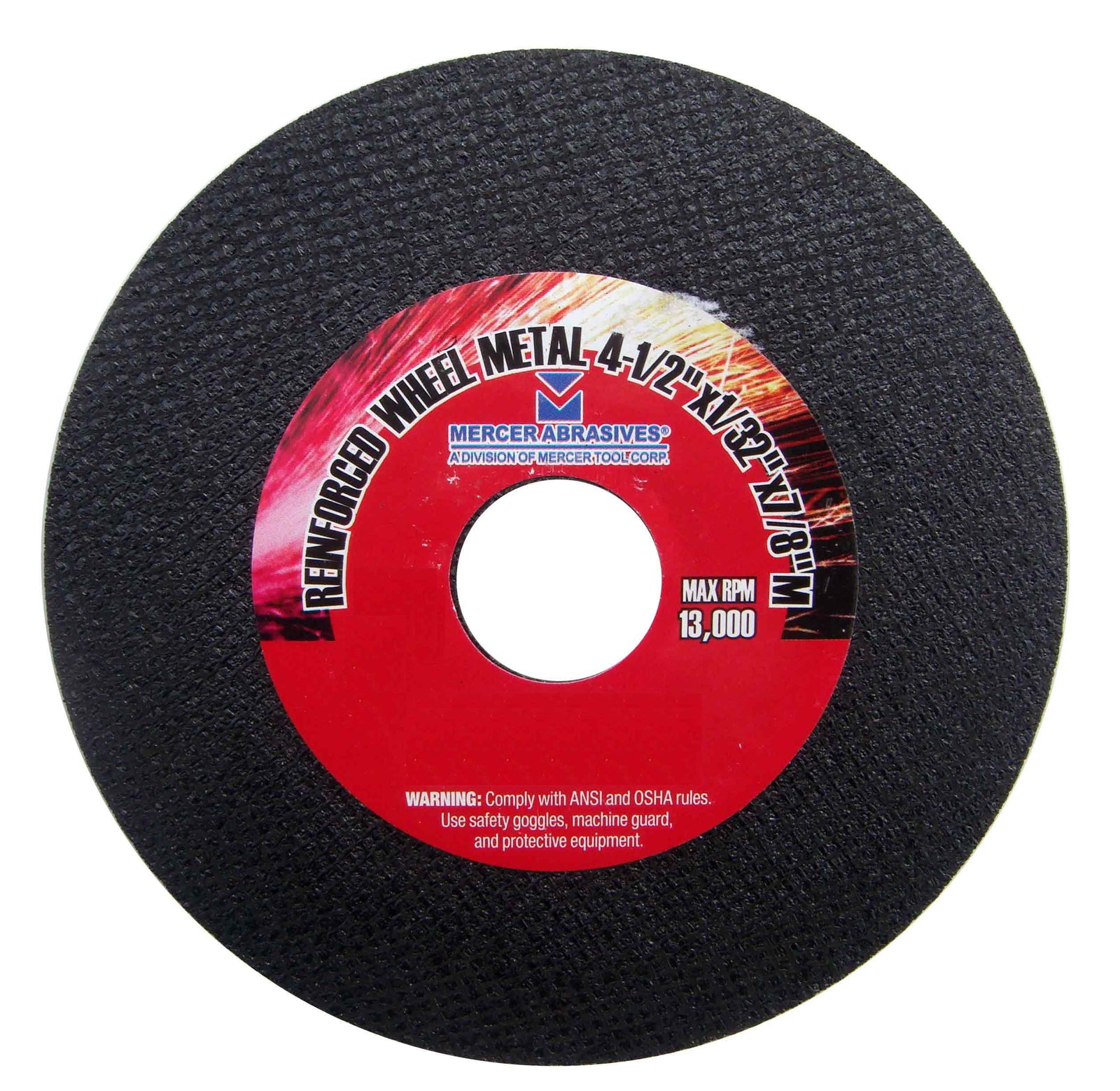 Mercer Abrasives 615060-20 H.S. Cut-Off Wheels 4-1/2"x1/8"x7/8" 20-Pack