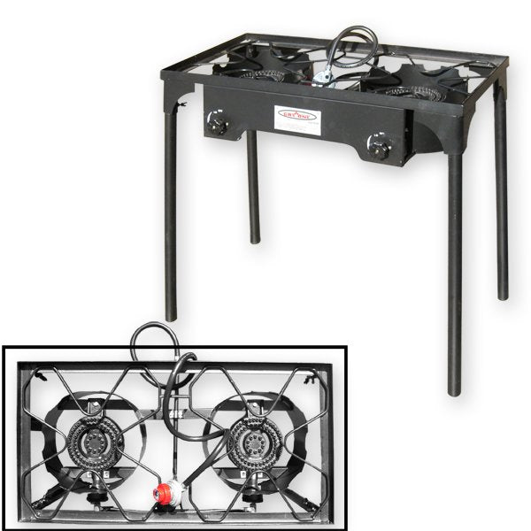 Portable High Pressure Twin Burner with Stand
