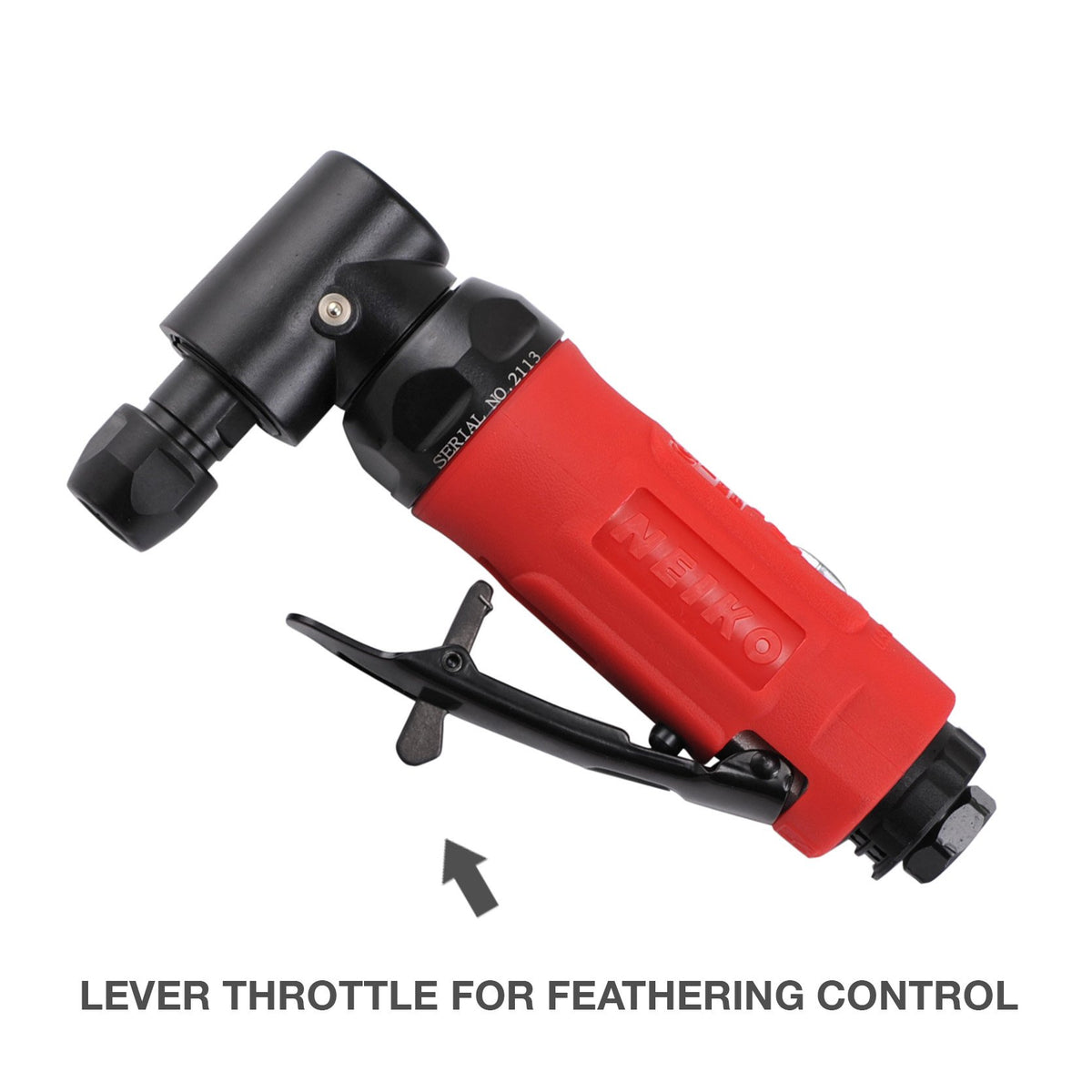 Angle Air Die Grinder | 1/4" Pneumatic Industrial Cutting Tool Swivel Exhaust