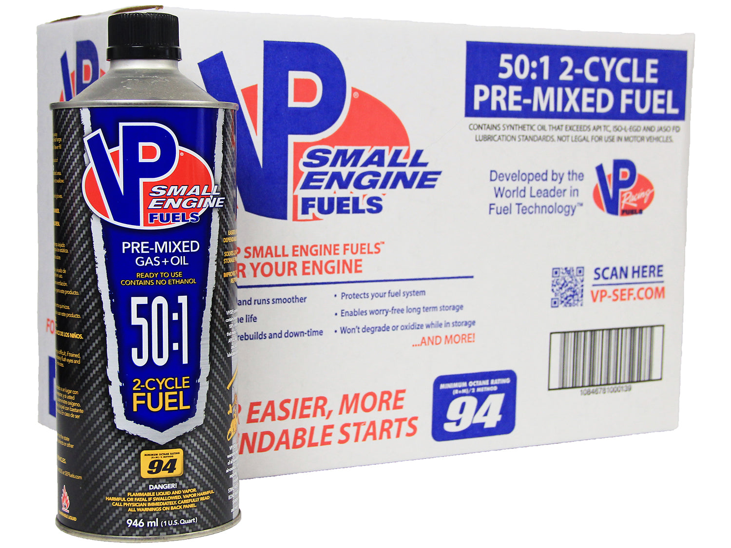 Fuel, Premix 50:1, 2-Stroke Gas/Oil 94 Octane
