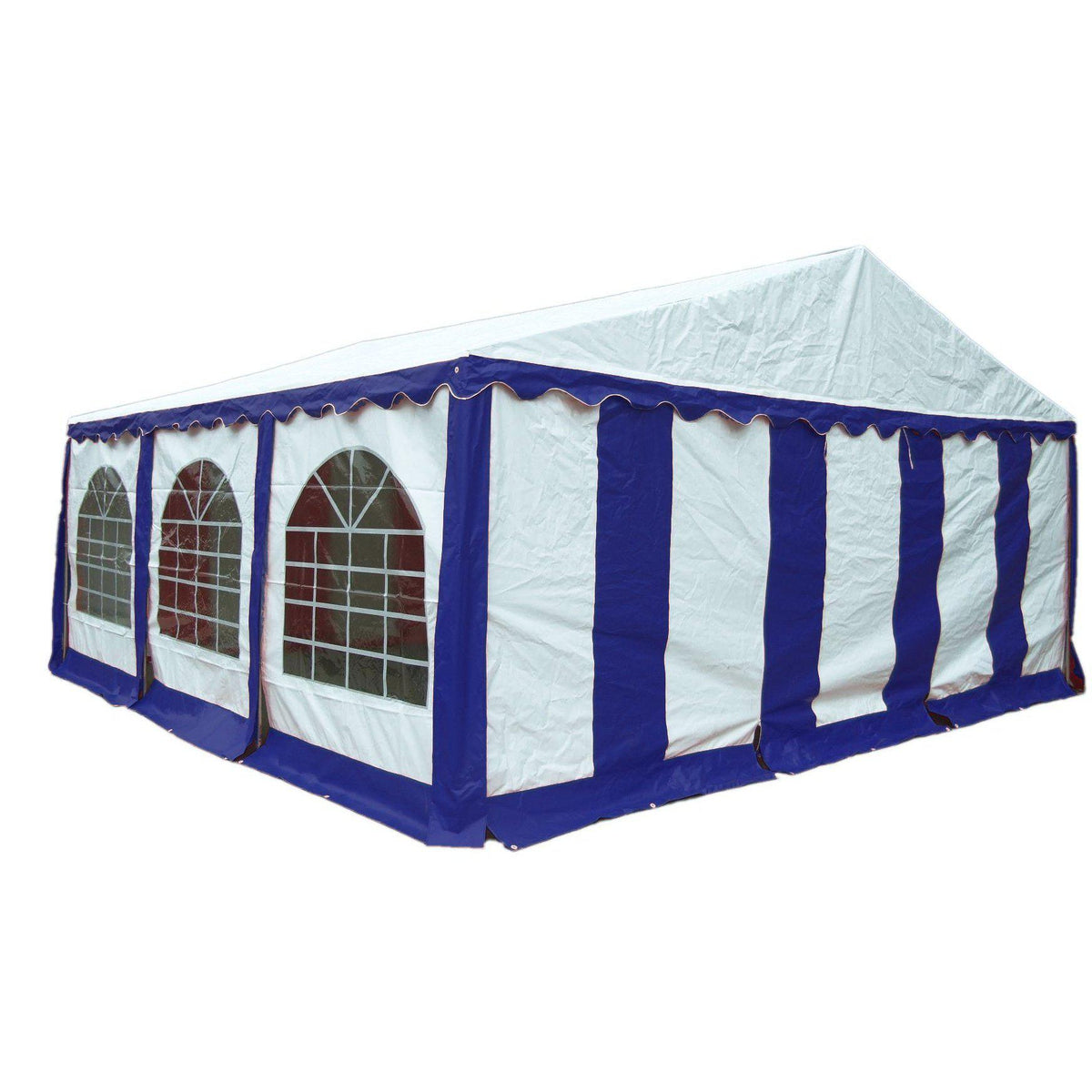 ShelterLogic Enclosure Kit with Windows, Blue/White, 20 x 20 ft. (Party Tent Cover and Frame Sold Separately)