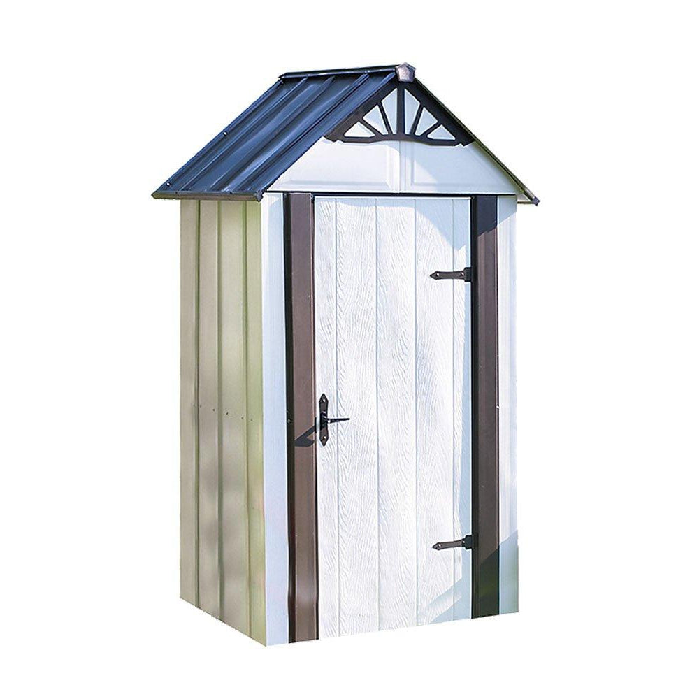 Arrow Designer Metro Shed, Java/Sand, 4 x 2 ft.