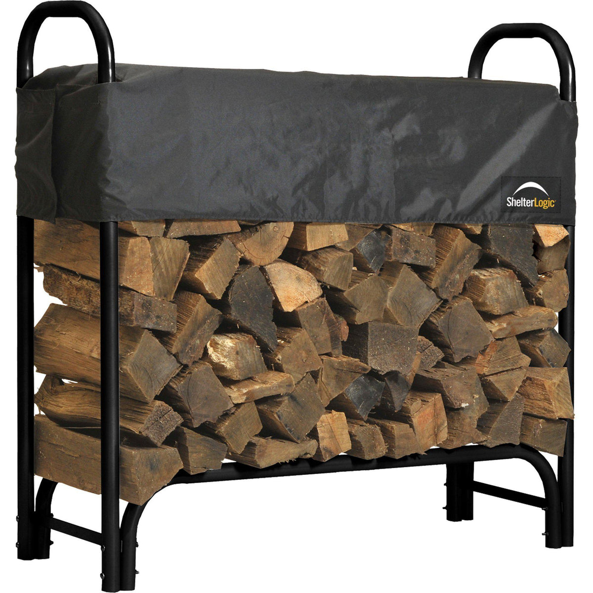 ShelterLogic Adjustable Heavy Duty Outdoor Firewood Rack