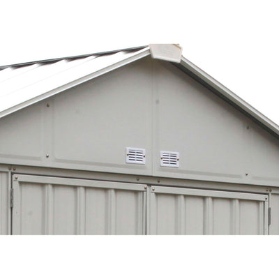 Arrow EZEE Shed High Gable Steel Storage Shed, Cream, 8 x 7 ft.