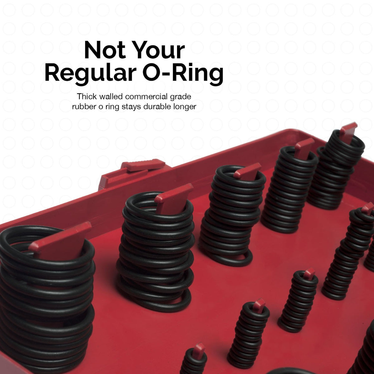 419pc Rubber O-Ring Assortment - Metric