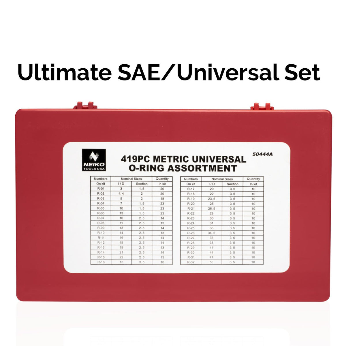 419pc Universal O-Ring Assortment Set | Metric Kit Automotive Seal Rubber Gasket