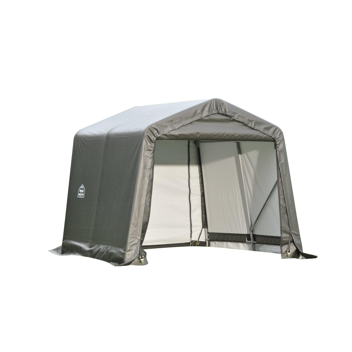 ShelterLogic 71802 Grey 8'x8'x8' Peak Style Shelter