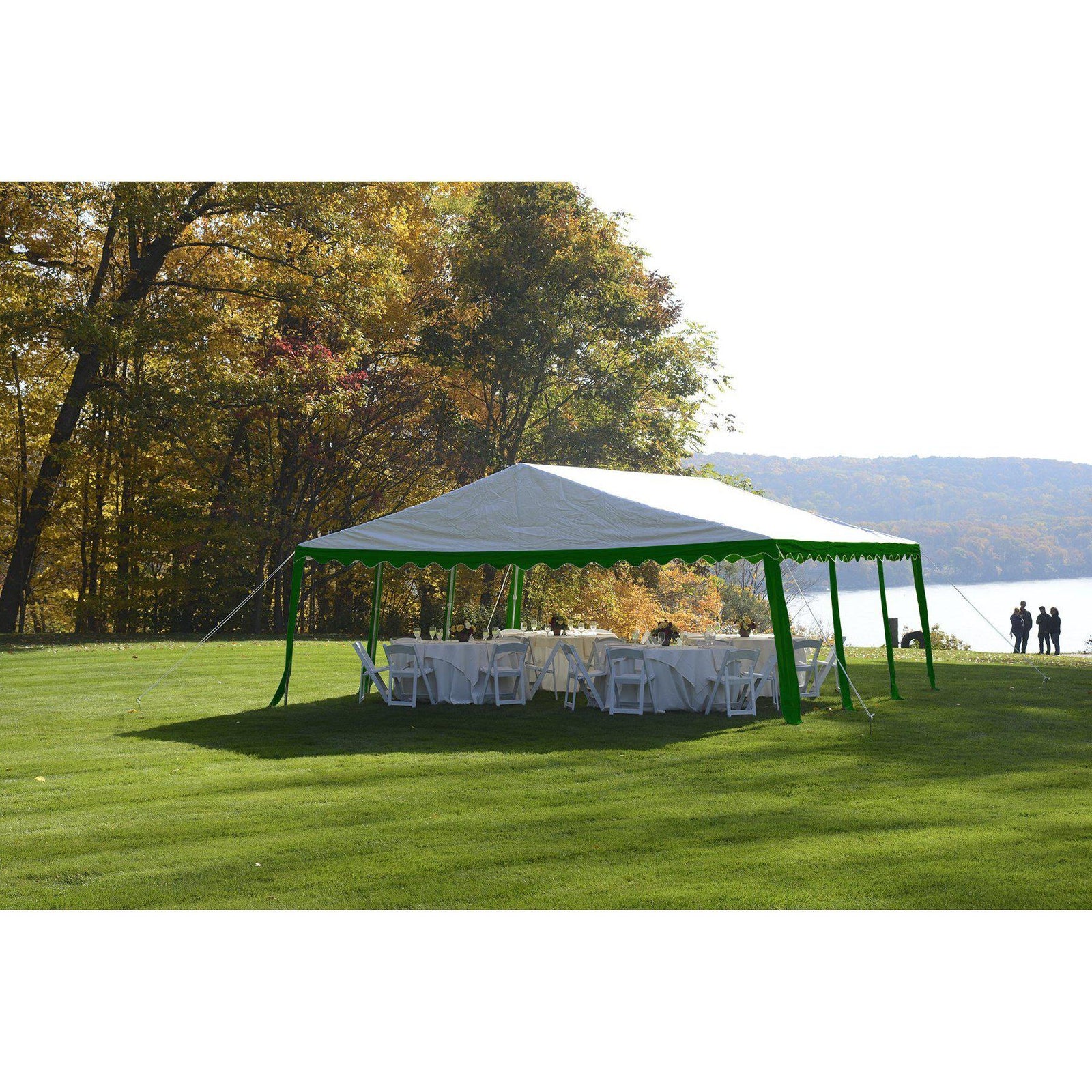ShelterLogic Party Tent, Green/White, 20 x 20 ft.