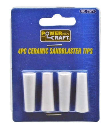 4pc Sand Blaster Nozzles Set Ceramic Tip Air Blow Gun Sandblast Assorted CST4