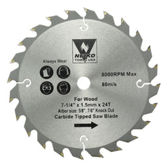 OX Kreissägeblatt 300 Mm, 48 Zähne ATB – Für Holz, Mit Reduzierringen