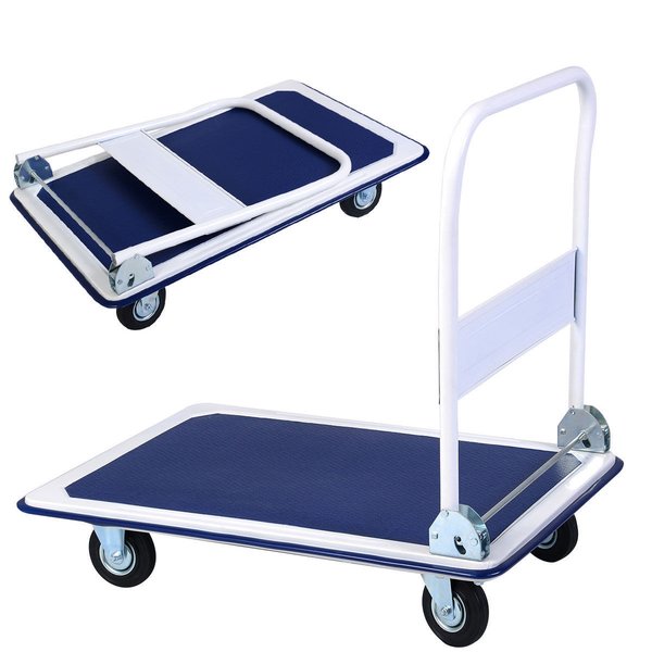 660LB Folding Foldable Platform Hand Truck Utility Folding Truck Cart Dolly New