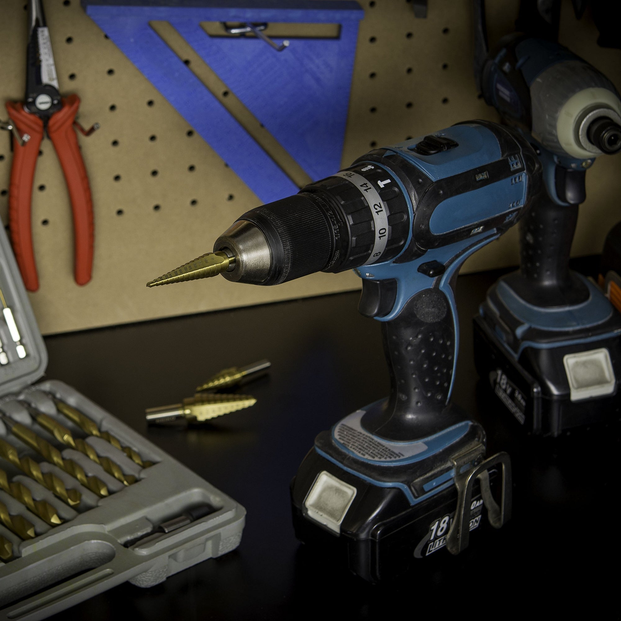 2 PEZZI In Titanio Passaggio Drill Bit Set Bits UNI 9 & 13 PASSO - Foto 2