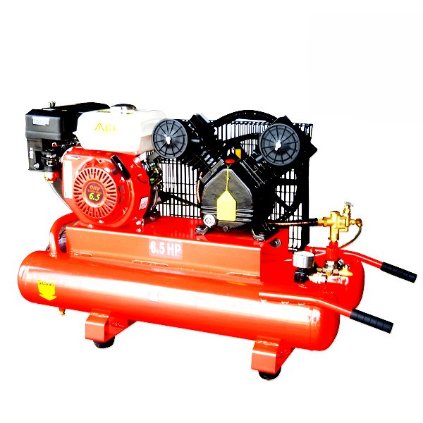 6.5-HP 10-Gallon Twin Tank 115-PSI Gas-Powered Belt Drive Air Compressor NEW